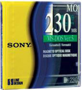 Sony Magneto Optical Disk 3.5  DOS single pack (EDM230CDF)